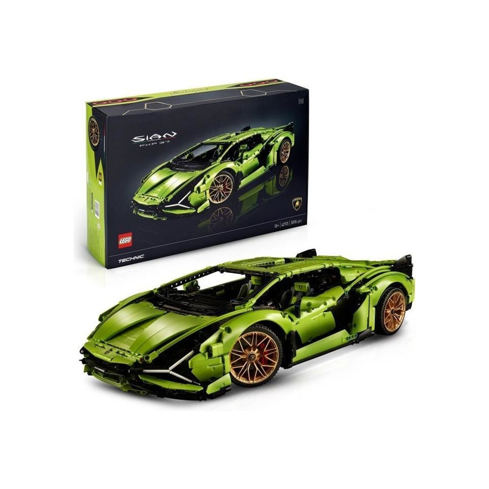 LEGO Technic 42115 Lamborghini Sián FKP 37, Maquette Voiture, 1:8, a