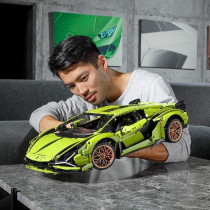 LEGO Technic 42115 Lamborghini Sián FKP 37, Maquette Voiture, 1:8, a
