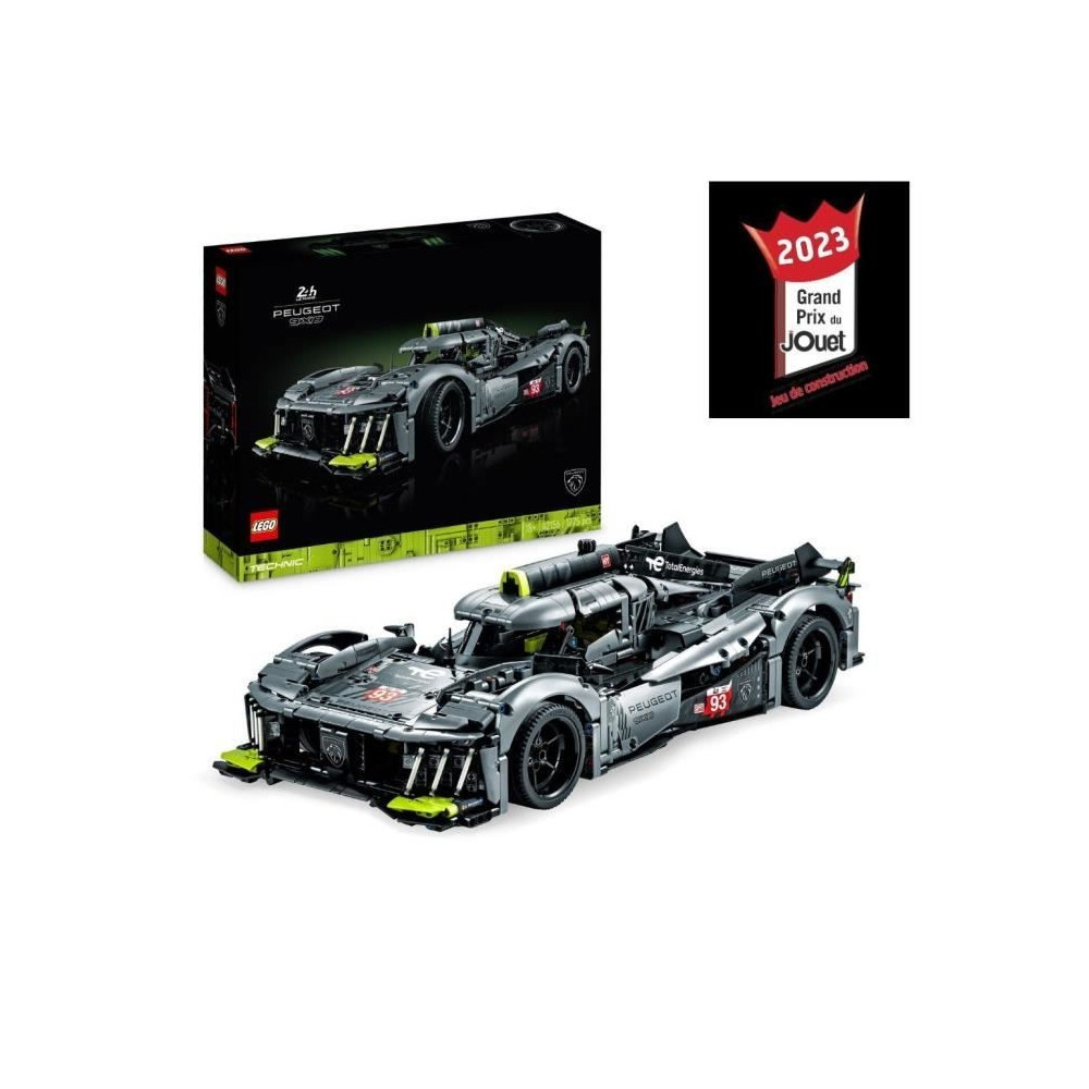 LEGO Technic 42156 PEUGEOT 9X8 24H Le Mans Hybrid Hypercar, Maquette d