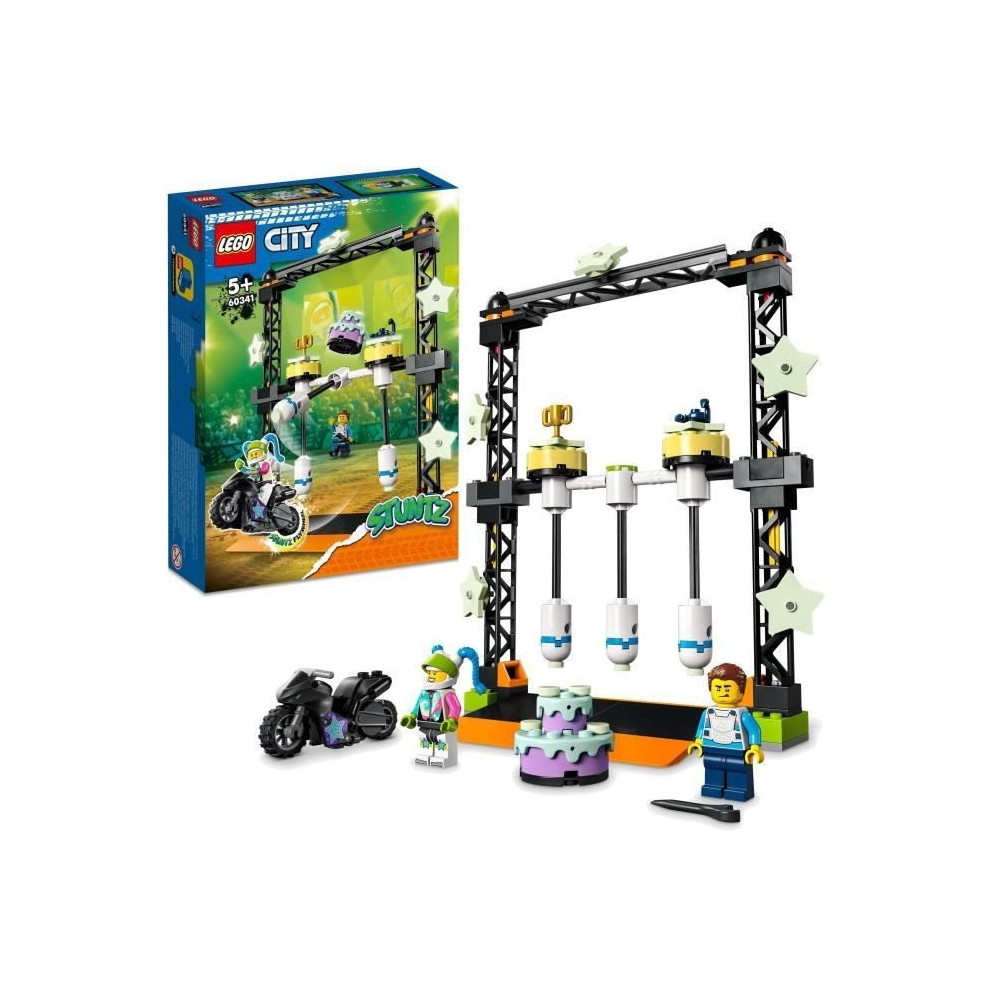 LEGO 60341 City Stuntz Le Défi de Cascade : Les Balanciers, Jouet Mot