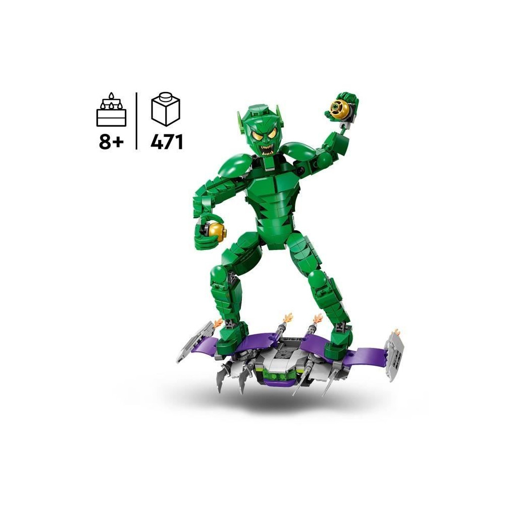 LEGO Marvel 76284 Figurine du Bouffon Vert a Construire Jouet Enfant Super-héros points de vente