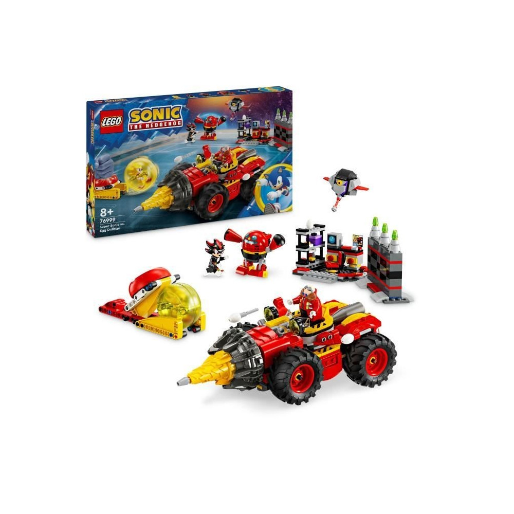 LEGO Sonic the Hedgehog 76999 Super Sonic contre Egg Drillster, Avec S