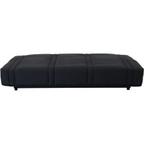 Banquette clic clac 3 places - tissu Noir - Style contemporain - L 193