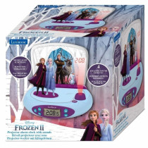 Réveil Projecteur La Reine des Neiges 2 - Effets sonores et veilleuse