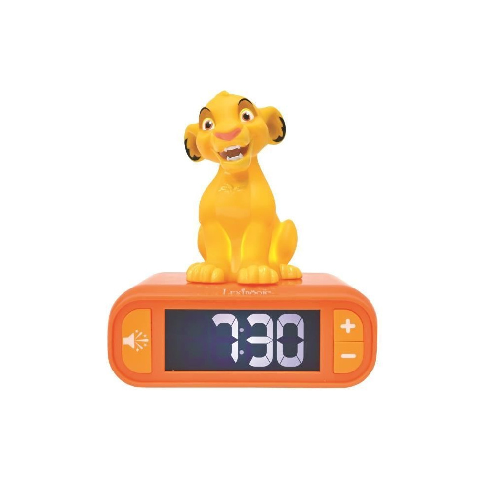 Réveil veilleuse digital LEXIBOOK - Simba - 3D lumineux et sonore - J
