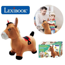 Porteur - LEXIBOOK - Cheval Sauteur Gonflable en Peluche - Design 2-en