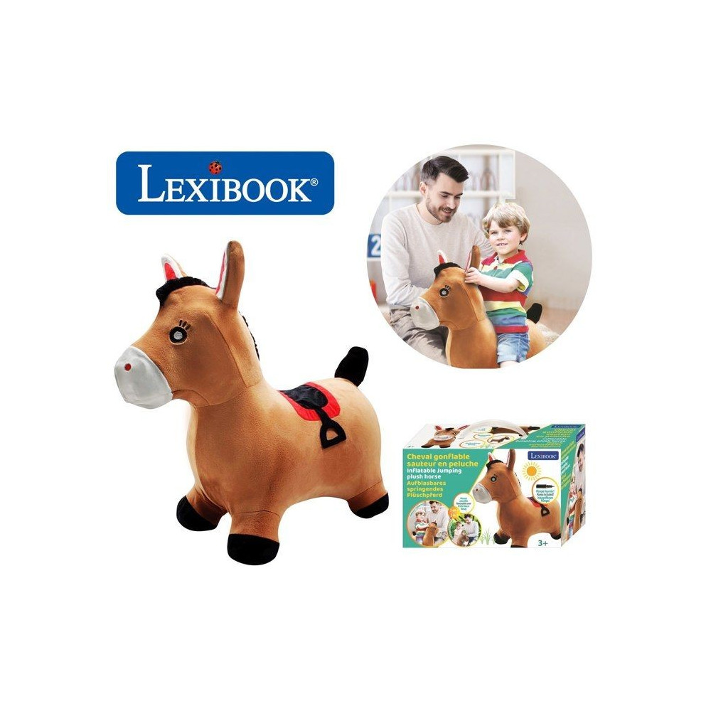 Porteur - LEXIBOOK - Cheval Sauteur Gonflable en Peluche - Design 2-en