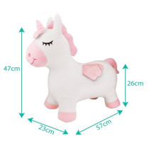Porteur - LEXIBOOK - Licorne Sauteuse Gonflable en Peluche - Housse Am