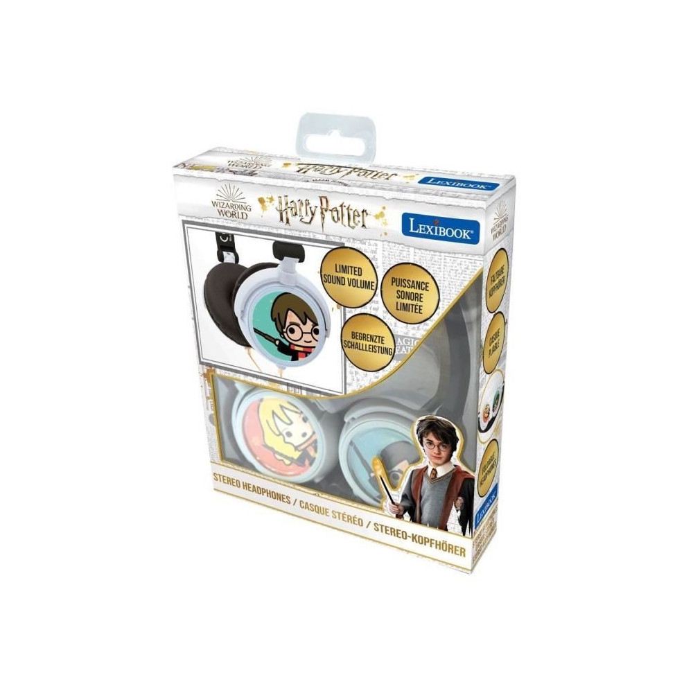 Casque stéréo filaire pliable pour enfants Harry Potter - LEXIBOOK -