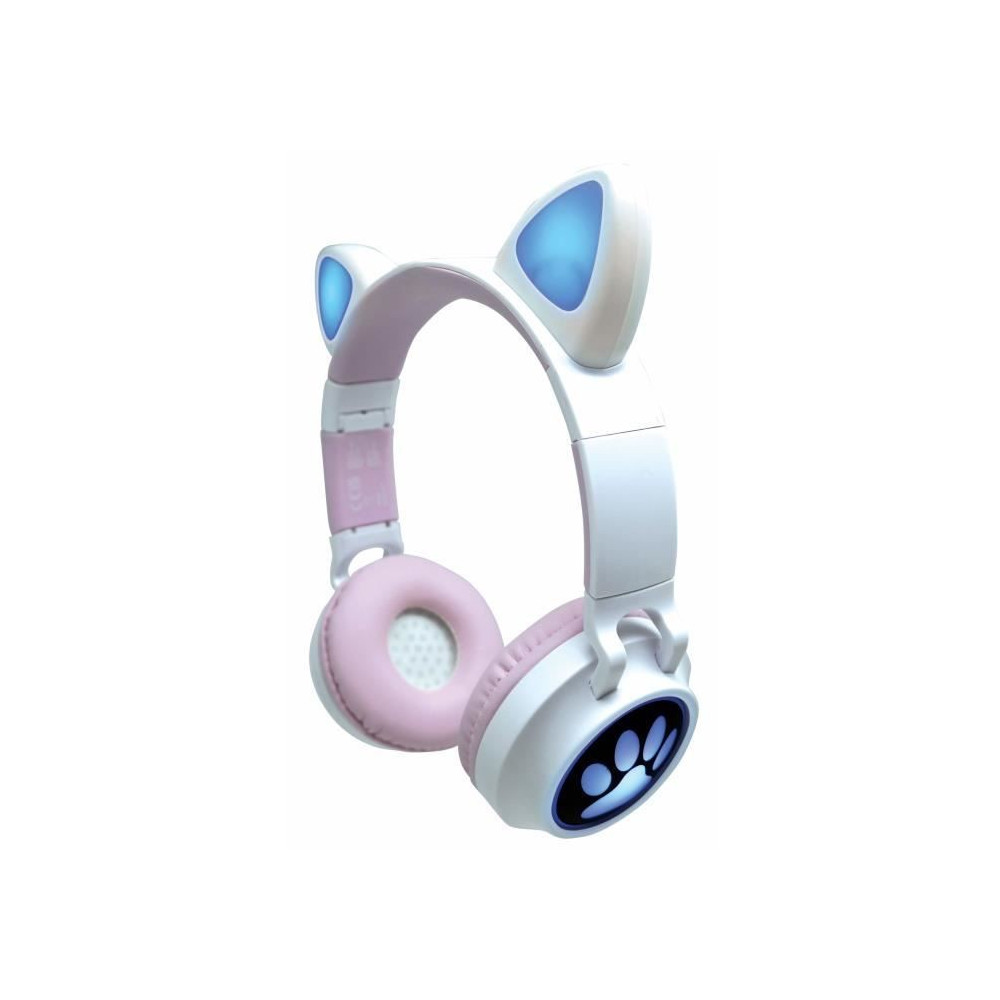 Casque audio 2-en-1 avec oreilles de chat LEXIBOOK - Bluetooth 5.0 - R