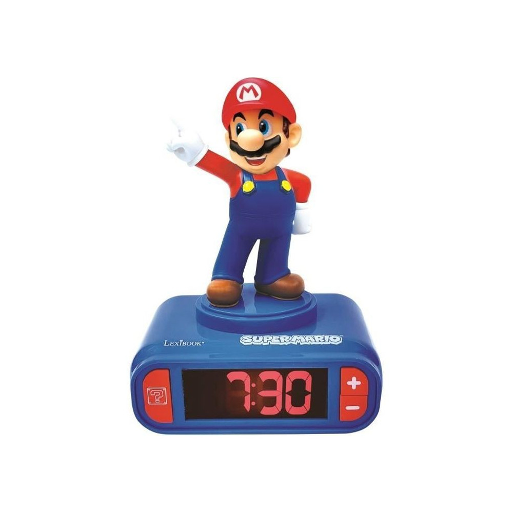 Réveil veilleuse digital LEXIBOOK - Super Mario - 3D lumineux et sono