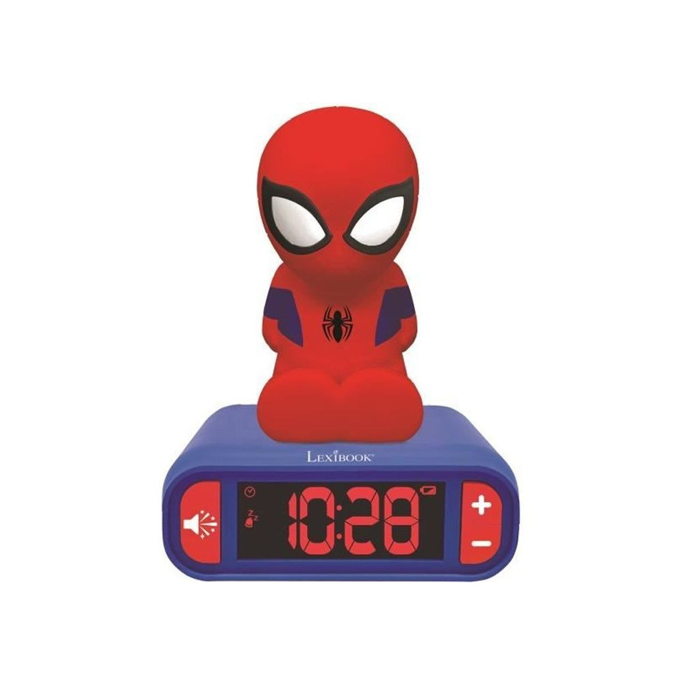 Réveil veilleuse digital LEXIBOOK - Spiderman - 3D lumineux et sonore