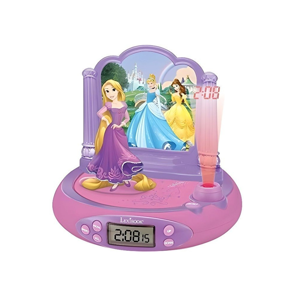 Radio Réveil Projecteur Disney Princesses Raiponce - LEXIBOOK