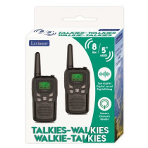 Talkie-Walkies LEXIBOOK noirs - Portée 8 km - Fonction Moniteur - Lam
