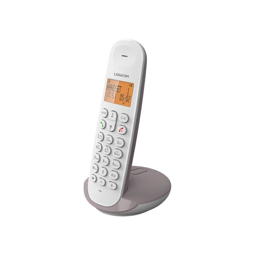 Téléphone fixe sans fil - LOGICOM - DECT ILOA 155T SOLO - Taupe - Av