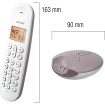 Téléphone fixe sans fil - LOGICOM - DECT ILOA 155T SOLO - Taupe - Av