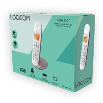 Téléphone fixe sans fil - LOGICOM - DECT ILOA 155T SOLO - Taupe - Av