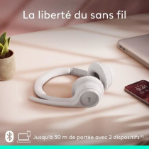 Casque PC Logitech Zone 300 Bluetooth sans fil avec microphone anti-pa