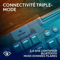 Clavier gamer - sans fil - Logitech G - G915 X - Switch tactile - AZER
