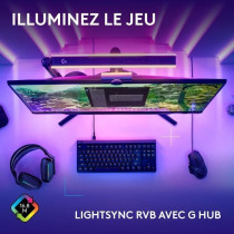 Clavier gamer - filaire - Logitech G - G515 TKL - Mécanique - RGB - A