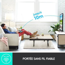 Clavier TV - Sans fil - Logitech - K400 Plus - Pavé tactile - AZERTY