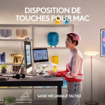 Clavier Logitech MX Mechanical Mini pour Mac Clavier Sans Fil Illumine