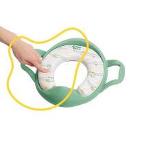 Badabulle Réducteur de toilette confort avec poignées, antidérapant