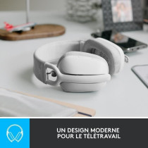 Casque PC Logitech Zone Vibe 100 Casque d''écoute léger sans fil ave