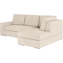 Canapé d'angle droit convertible ARTEMIS 4 places - Velours côtelé