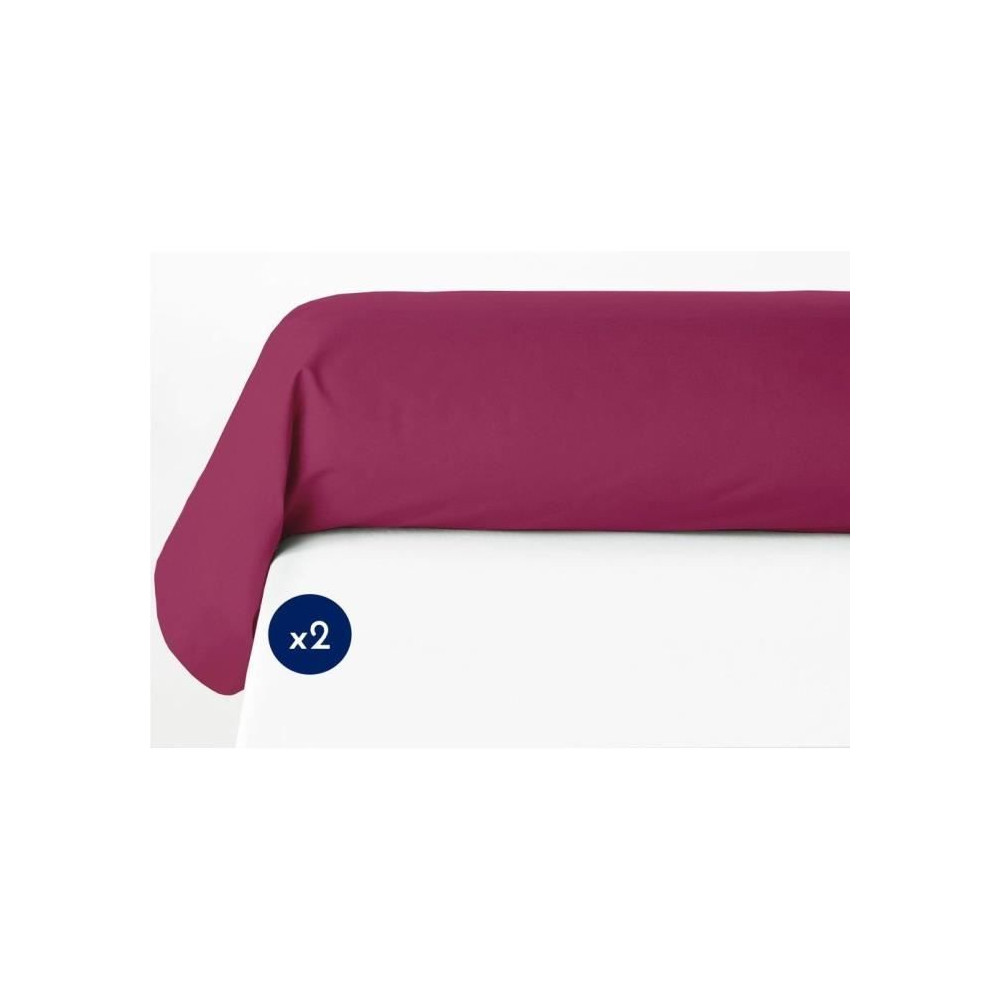 Lot de 2 taies de traversin - LOVELY HOME - LH71602 - 85 x 185 cm - Fu