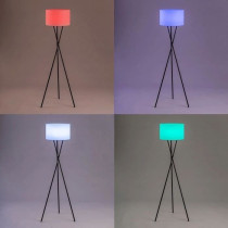 Lampadaire sans fil - LUMISKY - TAMBOURY - H150 cm - LED multicolore d