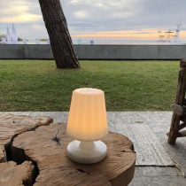 Mini lampe a poser sans fil - LUMISKY - LADY MINI - H22 cm - Rechargea