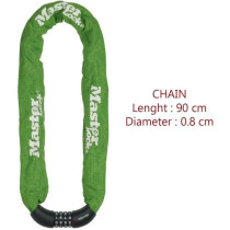 Antivol chaîne pour vélo - MASTER LOCK - Chaîne Antivol Vélo - 90