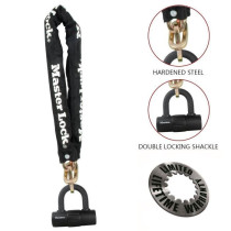 Master Lock Chaîne avec serrure Mini U Acier 90 cm x 10 mm 8234EURDPR