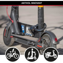 Antivol Masterlock Menottes Antivol Street Cuff en acier chromé