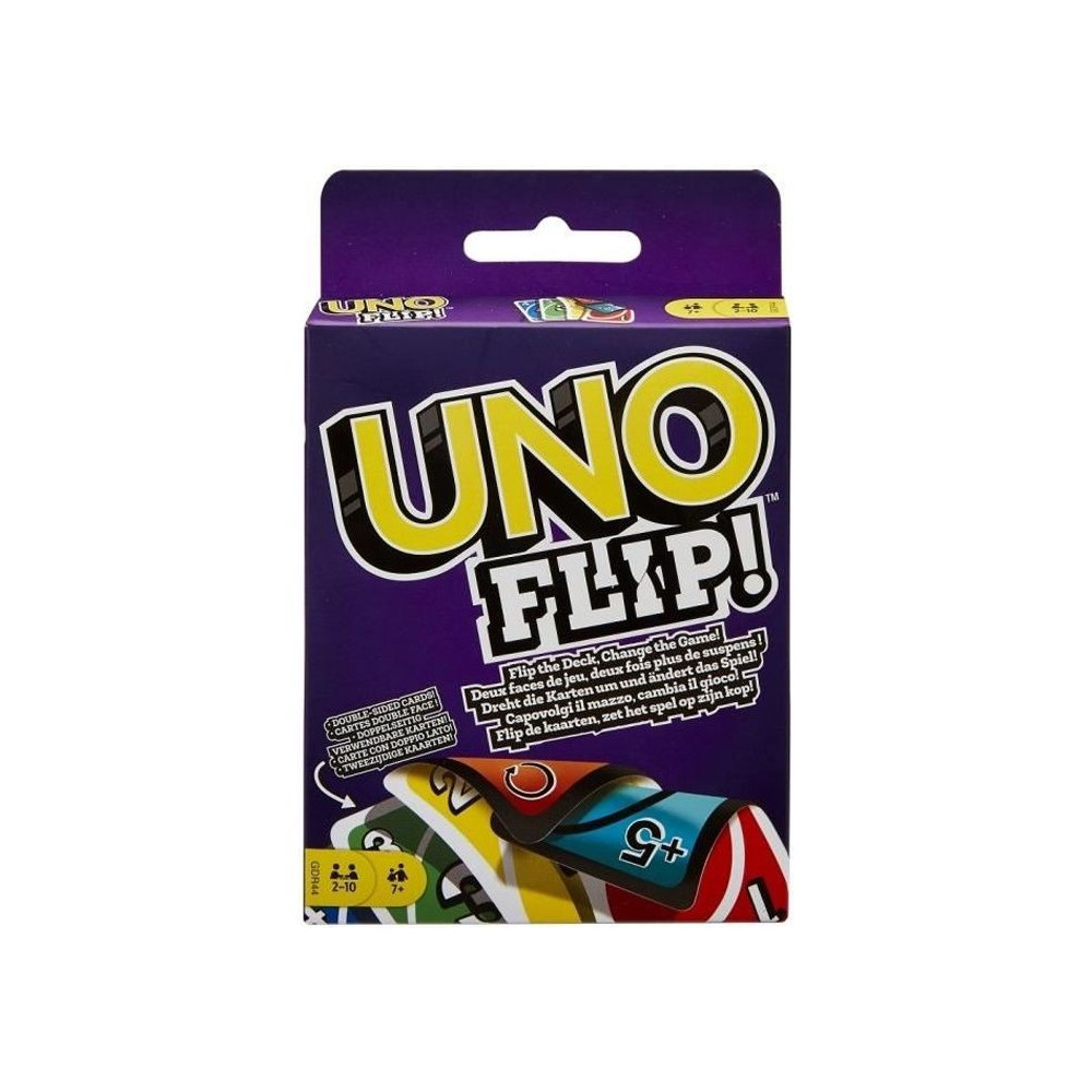Mattel Games - Uno Flip Side - Jeu de cartes Familles - 7 ans et + GDR
