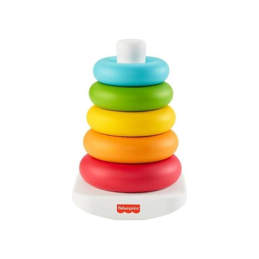 Fisher-Price - Pyramide arc-en-ciel - Jouet d'éveil 1er âge - Des 6
