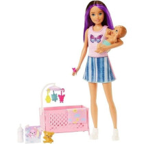 Barbie-Skipper Baby-Sitter-Coffret poupée et accessoires HJY33