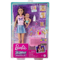 Barbie-Skipper Baby-Sitter-Coffret poupée et accessoires HJY33