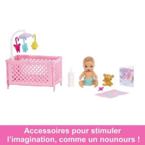 Barbie-Skipper Baby-Sitter-Coffret poupée et accessoires HJY33