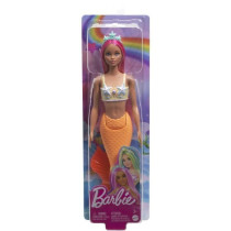 Barbie-Poupées Sirenes avec cheveux et nageoire colorés et serre-tet