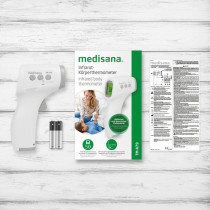 Thermemetre sans contact TM A79 medisana. Alarmes visuelle (3 couleurs
