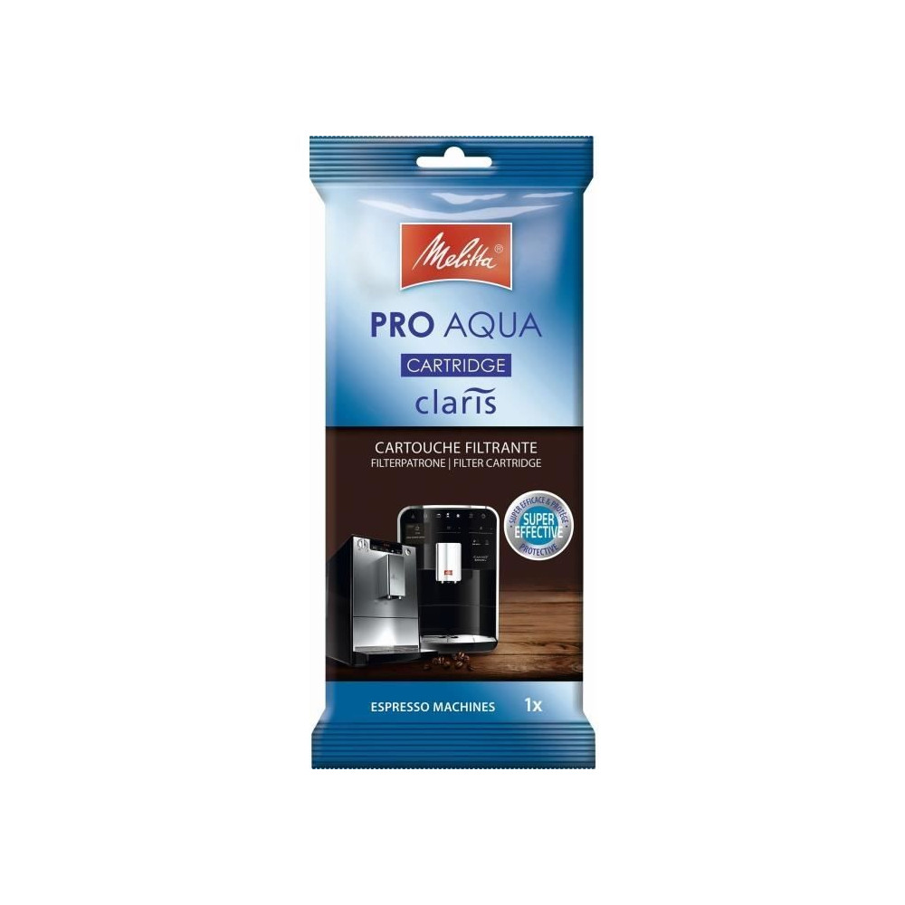 Cartouche filtrante Melitta Pro Aqua Claris pour machines a expresso a