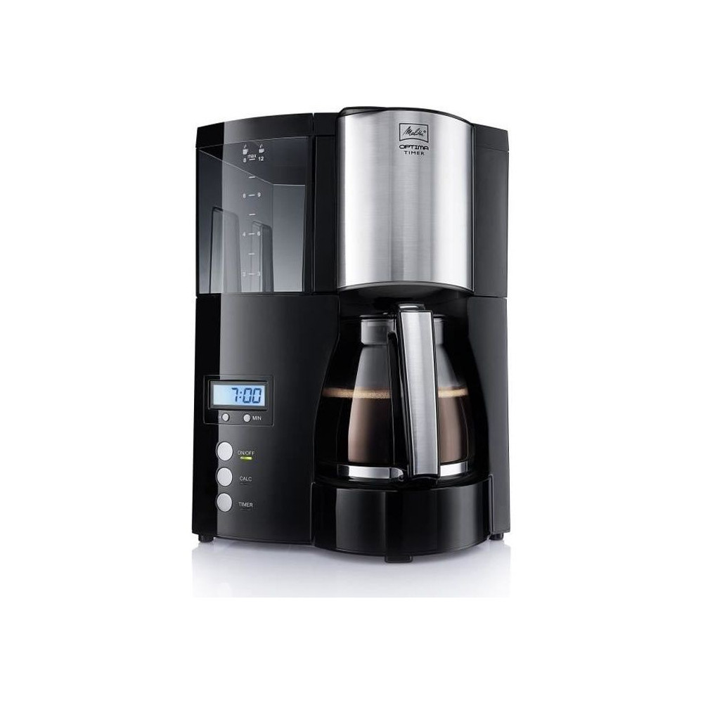 Cafetiere filtre programmable Optima Timer - MELITTA - 100801 - 1L - 8