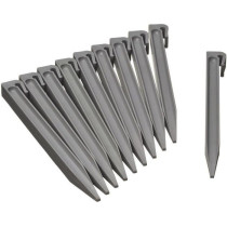 Ancres pour bordure de jardin en polypropylene - NATURE - H 26,7 x 1,9