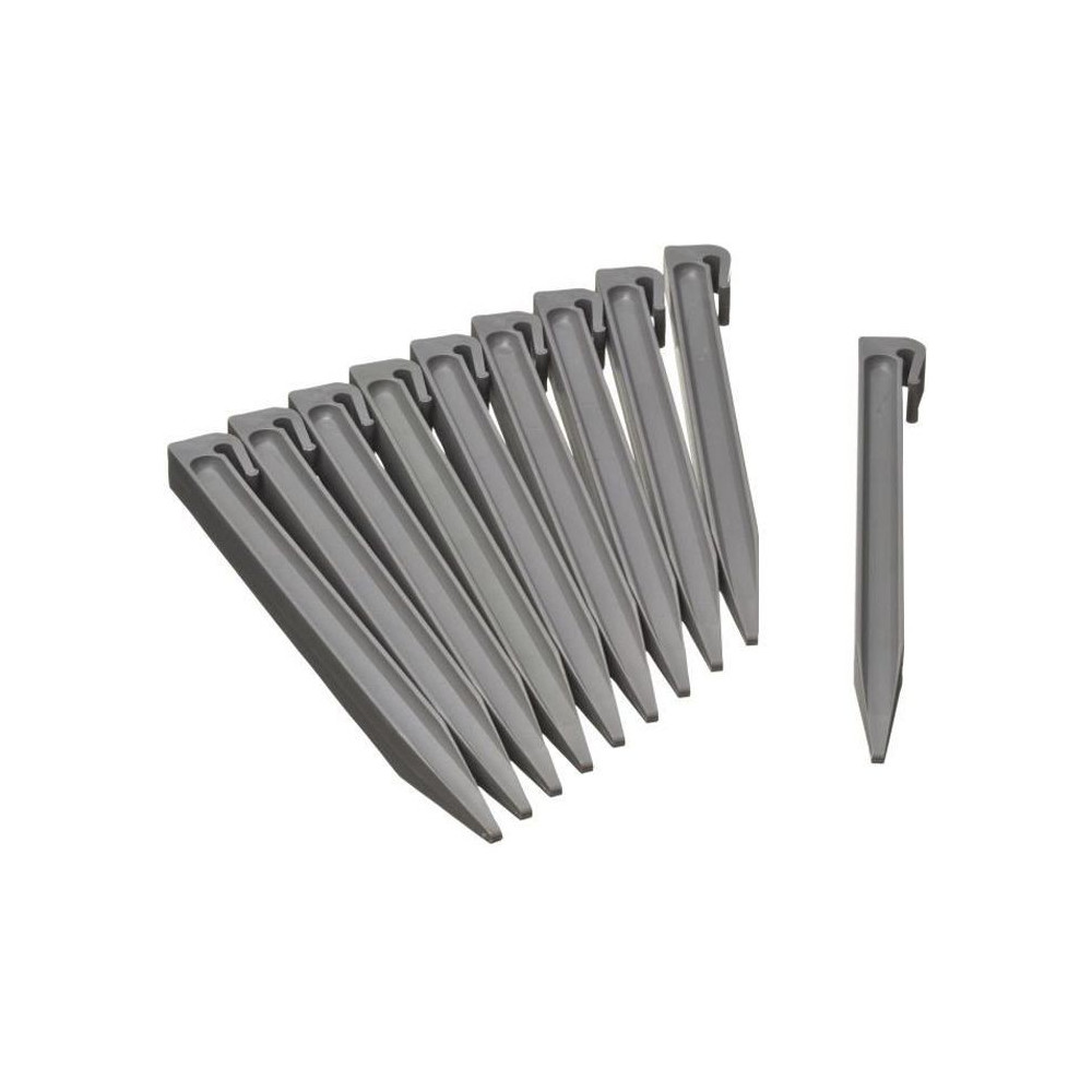 Ancres pour bordure de jardin en polypropylene - NATURE - H 26,7 x 1,9
