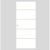 OPTIMUM - Kit porte coulissante + rail + bandeau Atelier - H.204xL.83x