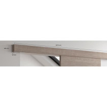 OPTIMUM - Kit porte coulissante + rail + bandeau Vérone - H.204xL.83x