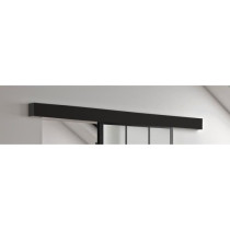 OPTIMUM Kit porte coulissante ATELIER noir + rail 2 amortisseurs + cac