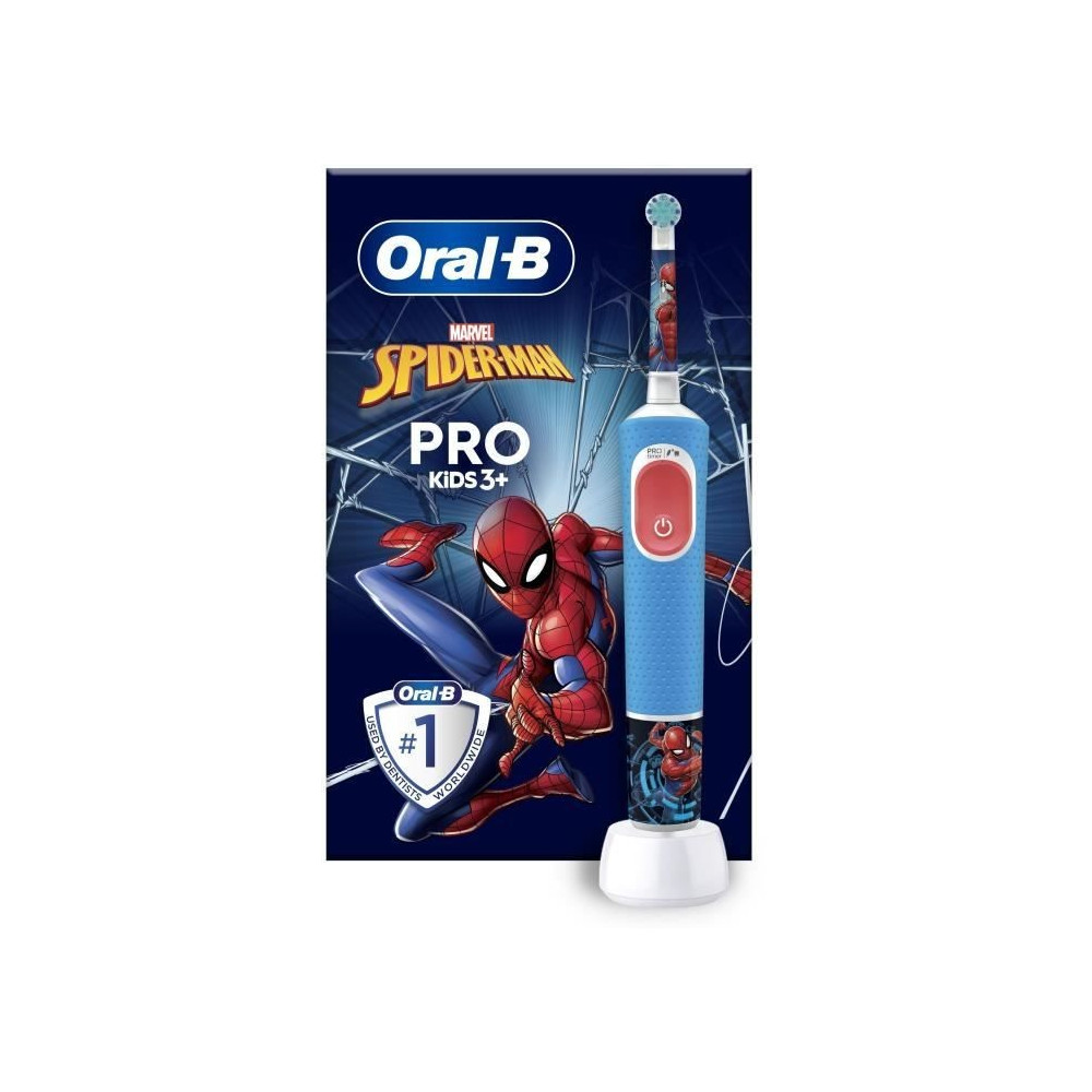 Brosse a dents électrique Oral-B Pro Kids 1 Manche Marvel Spider-Man,